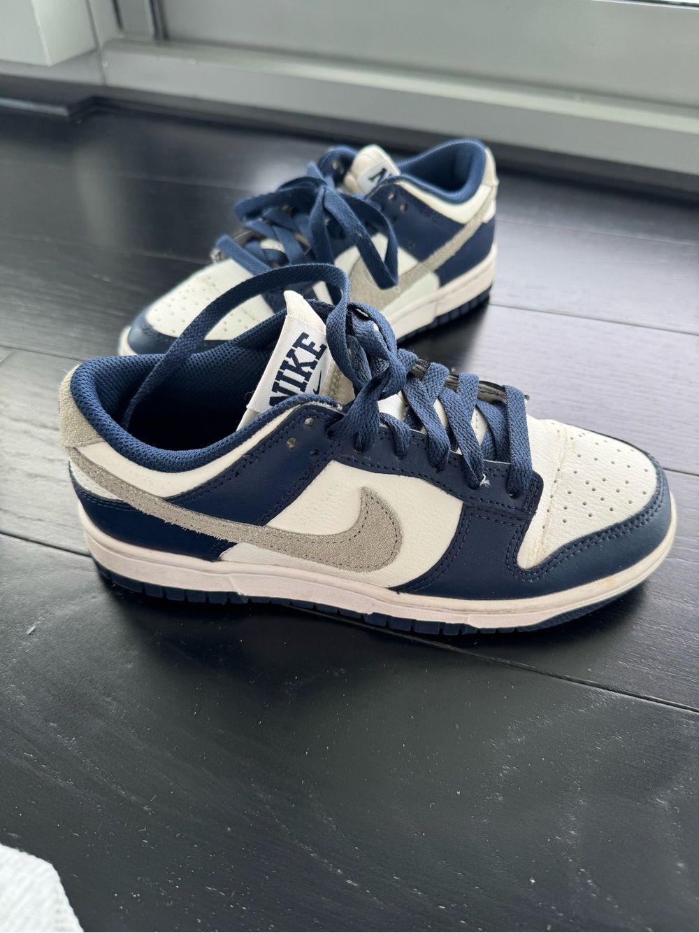 Nike Kids Low-Top Sneakers - Navy/White/Gray